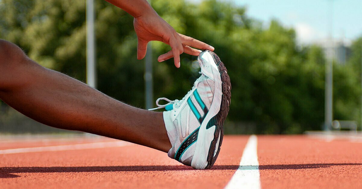 a close-up of a person running